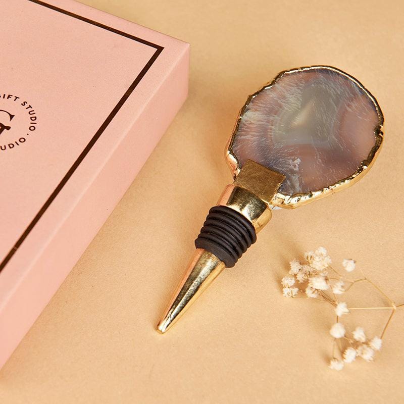 Grey Agate Wine Stopper - Image 2