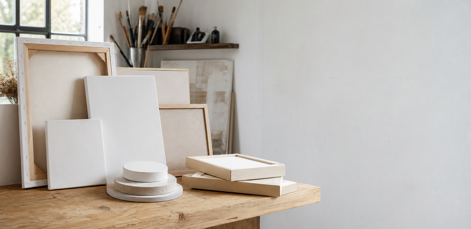 FLEURY Keilrahmen im Atelier