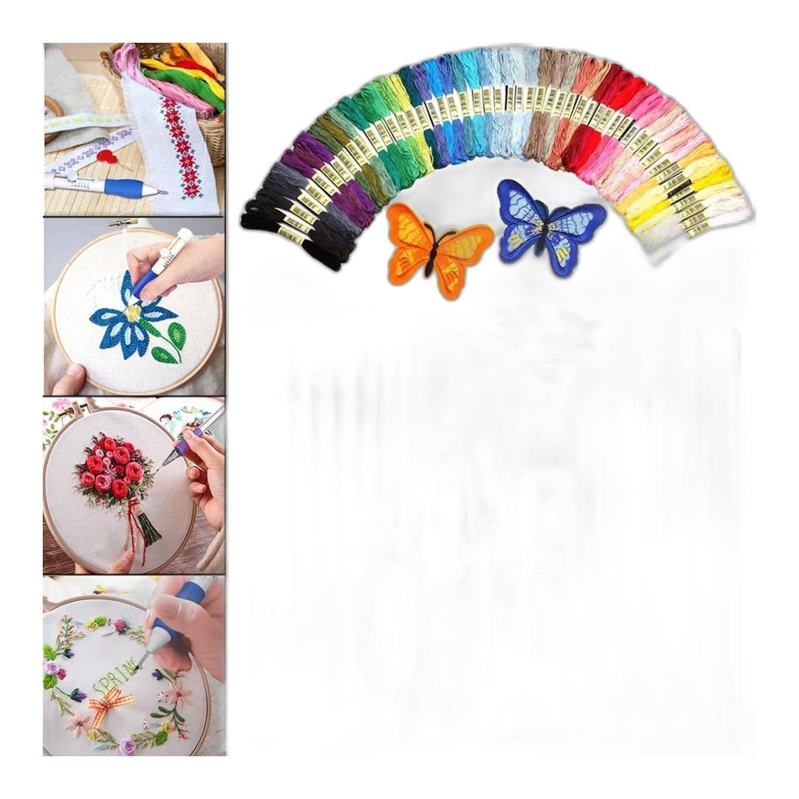 Embroidery Floss & Tool Set (50 Threads)