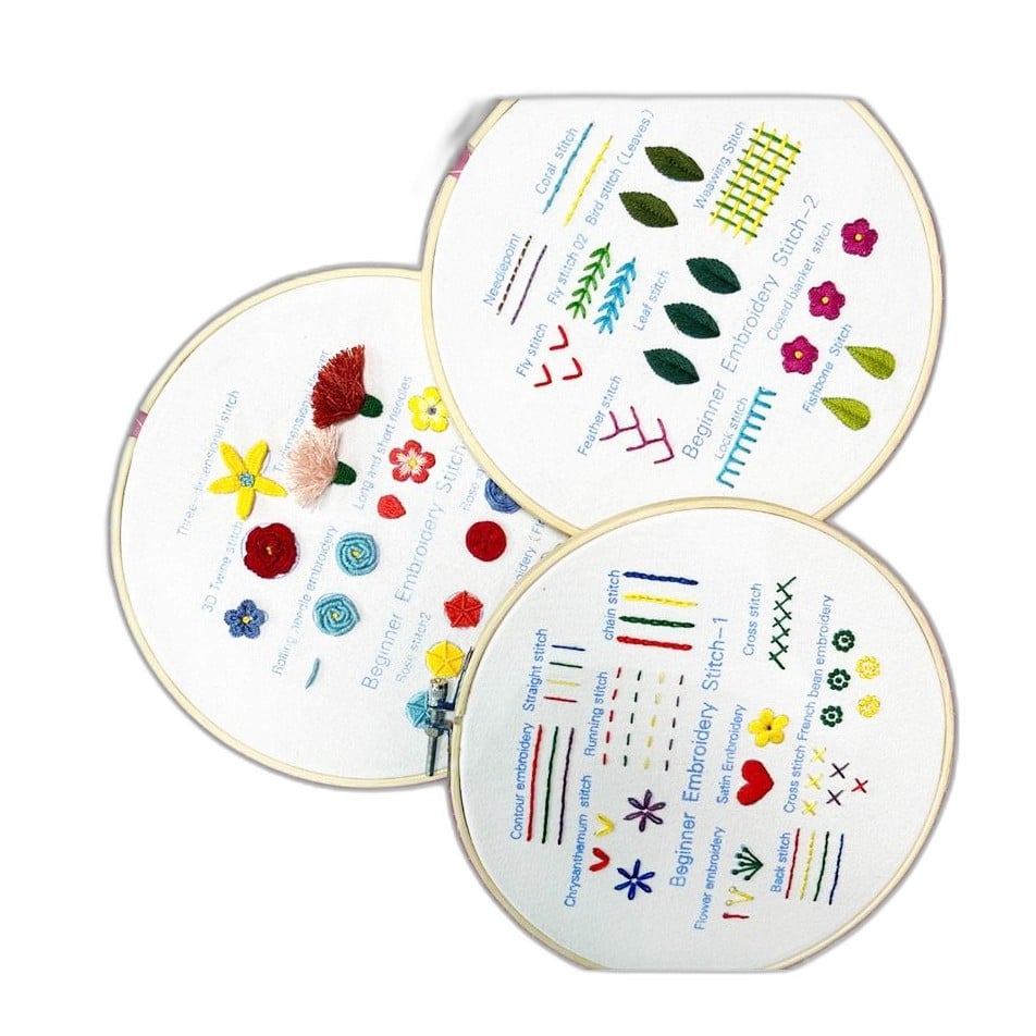 Embroidery Stitch Sampler Kit