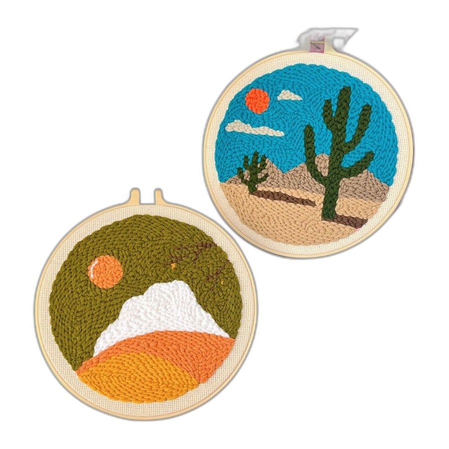 Punch Needle Landscape Embroidery Kit